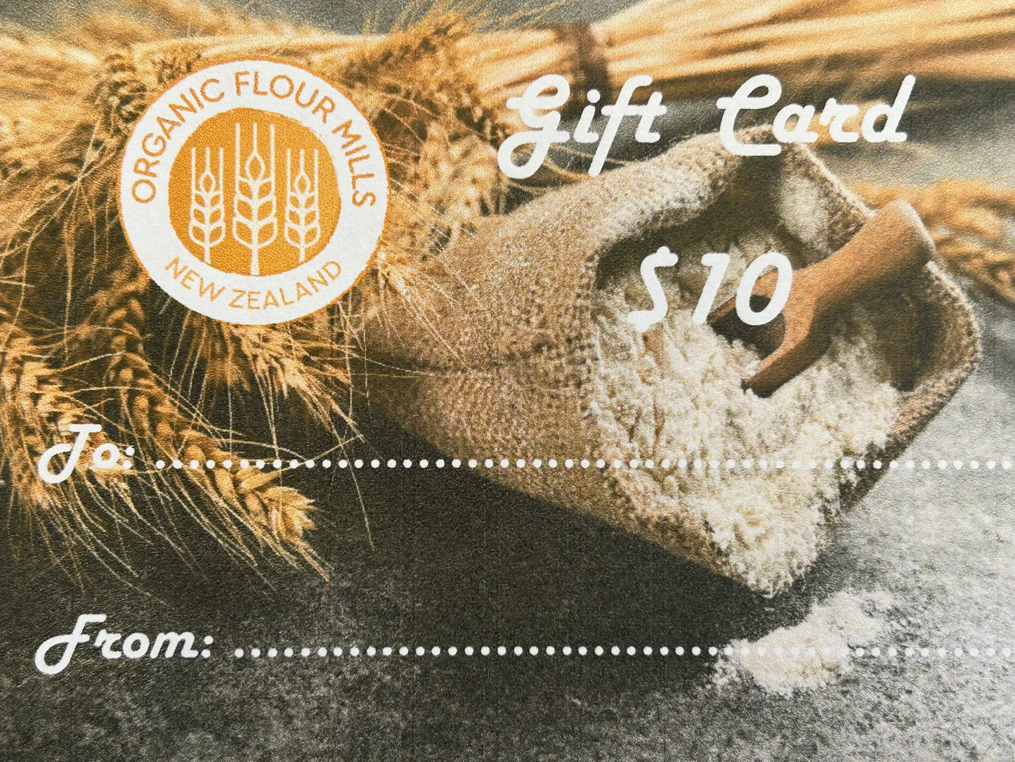 Organic Flour Mills Gift Card - the healthiest 2025 prezzie :) So order NOW!