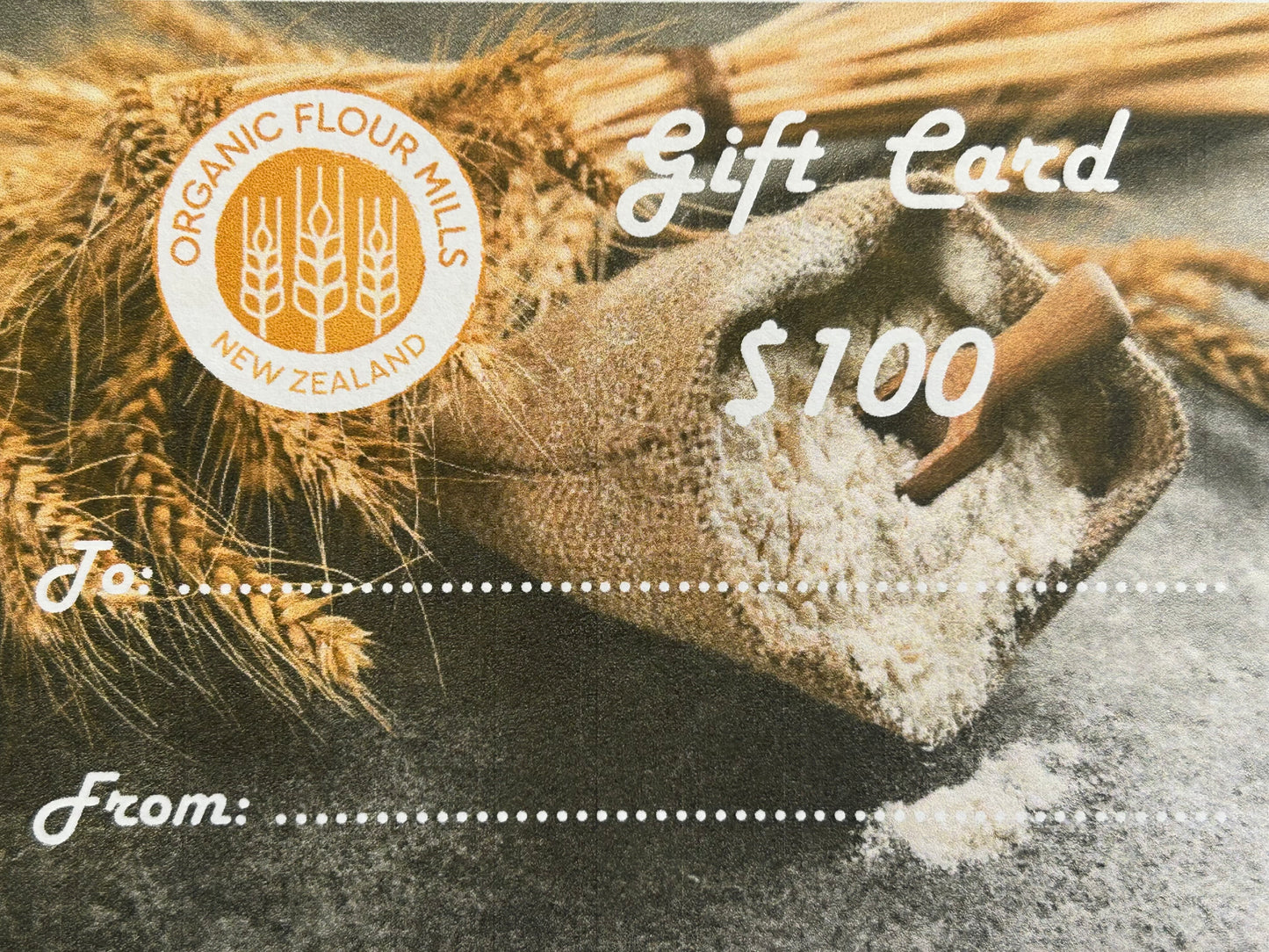 Organic Flour Mills Gift Card - the healthiest 2025 prezzie :) So order NOW!