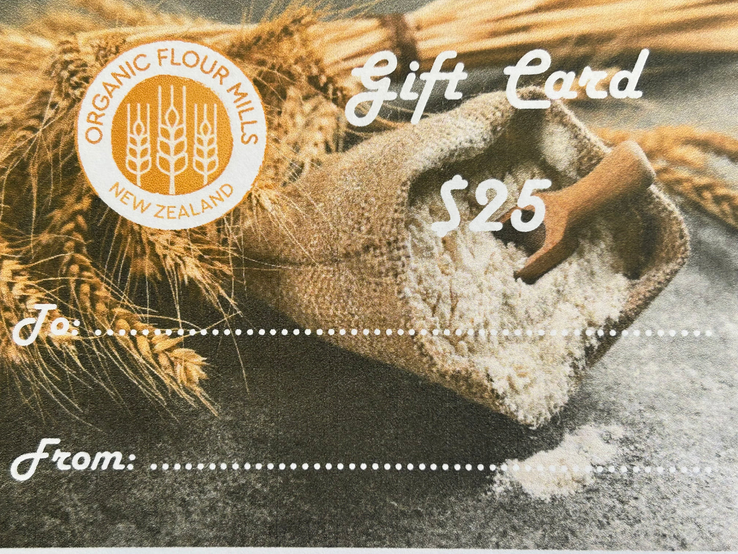 Organic Flour Mills Gift Card - the healthiest 2025 prezzie :) So order NOW!