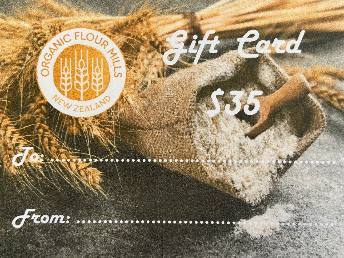 Organic Flour Mills Gift Card - the healthiest 2025 prezzie :) So order NOW!