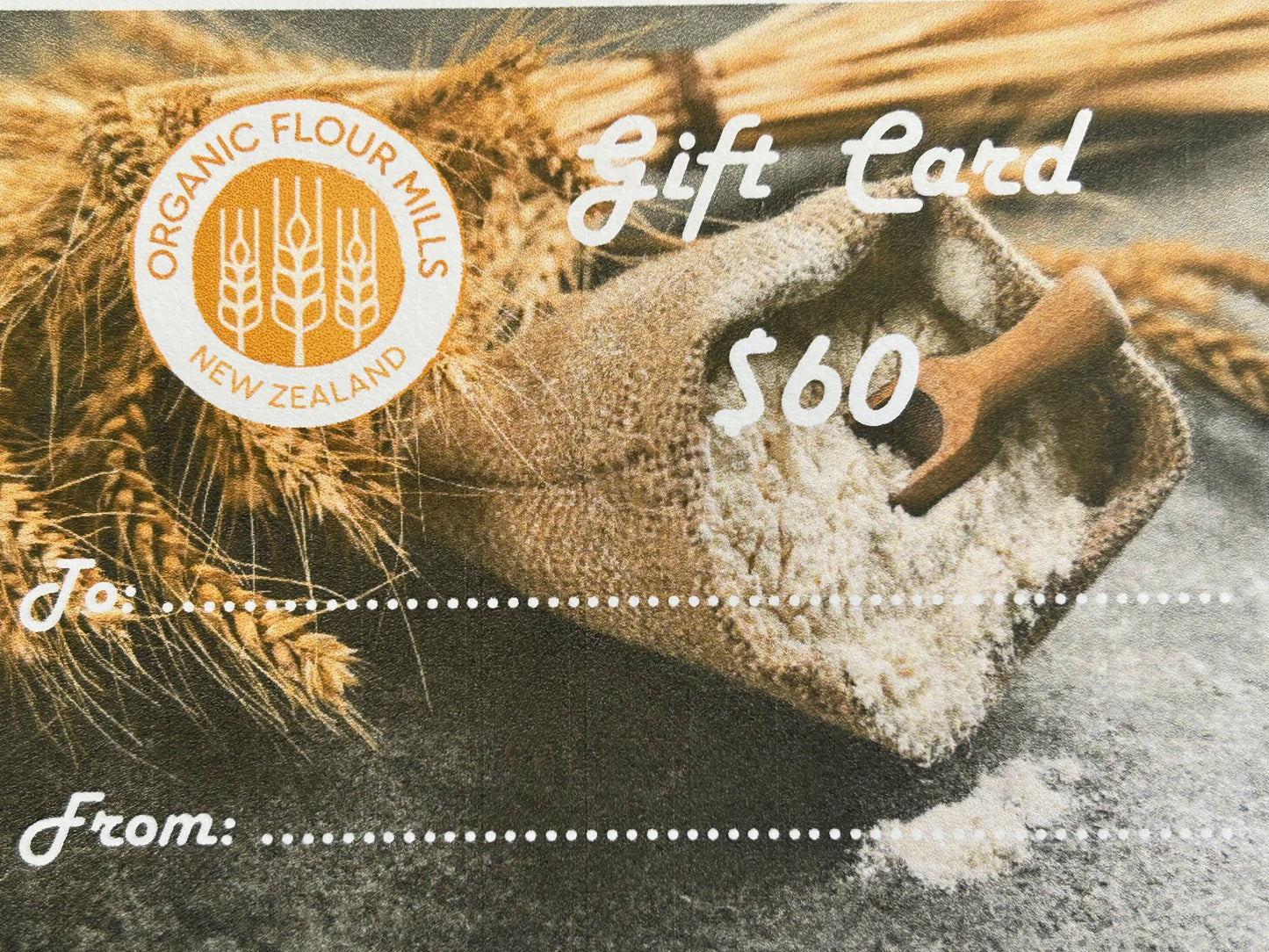 Organic Flour Mills Gift Card - the healthiest 2025 prezzie :) So order NOW!